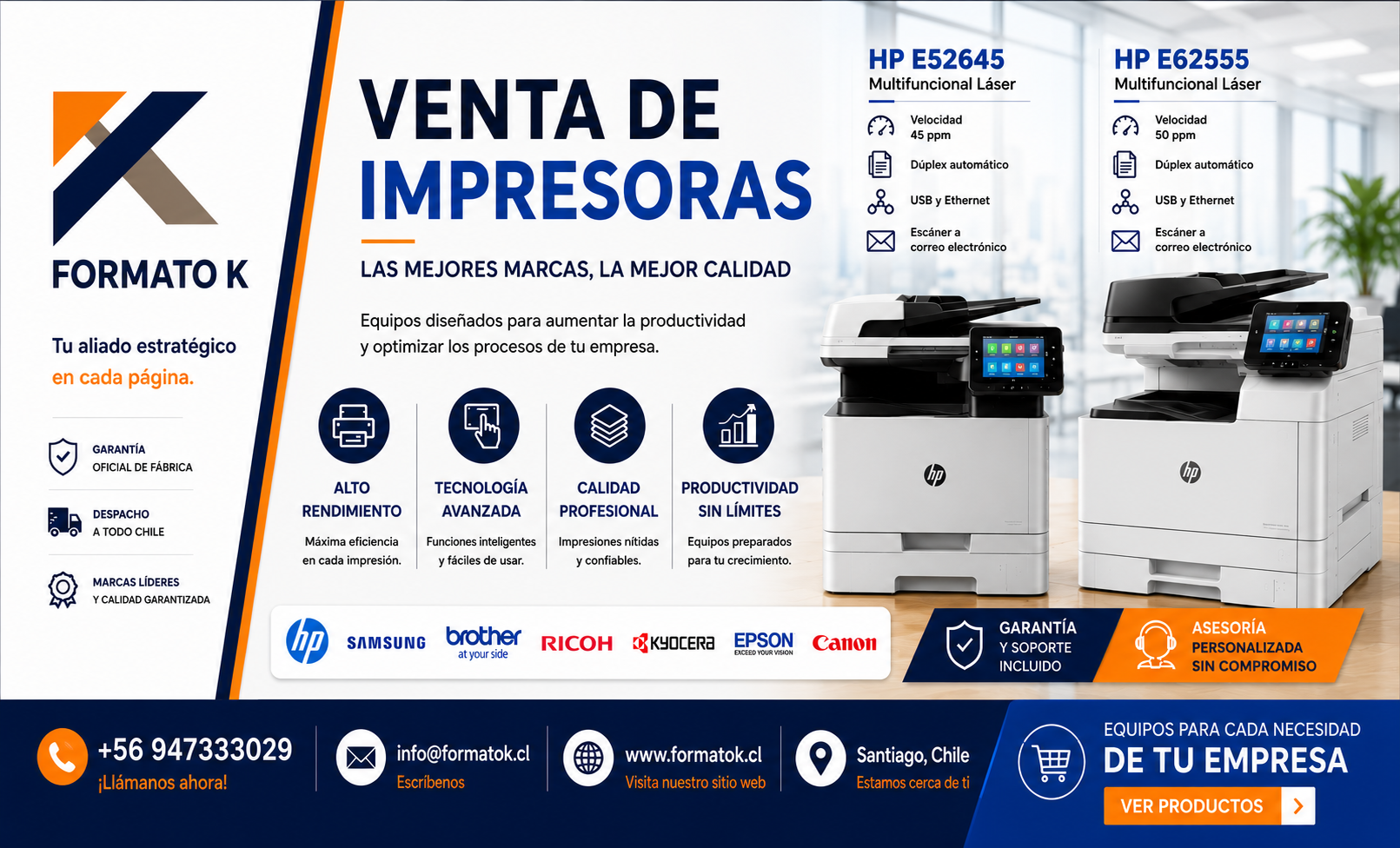 Soluciones de impresión Formato K